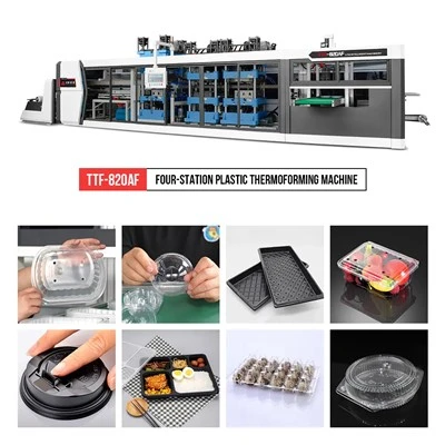 4 ステーション大型プラスチック熱成形機-